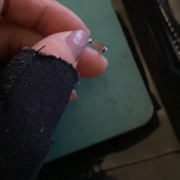 Mother of pearl inlay line bracelet 7”Casual fun Stainless steel. Dainty - Picture 4 of 4